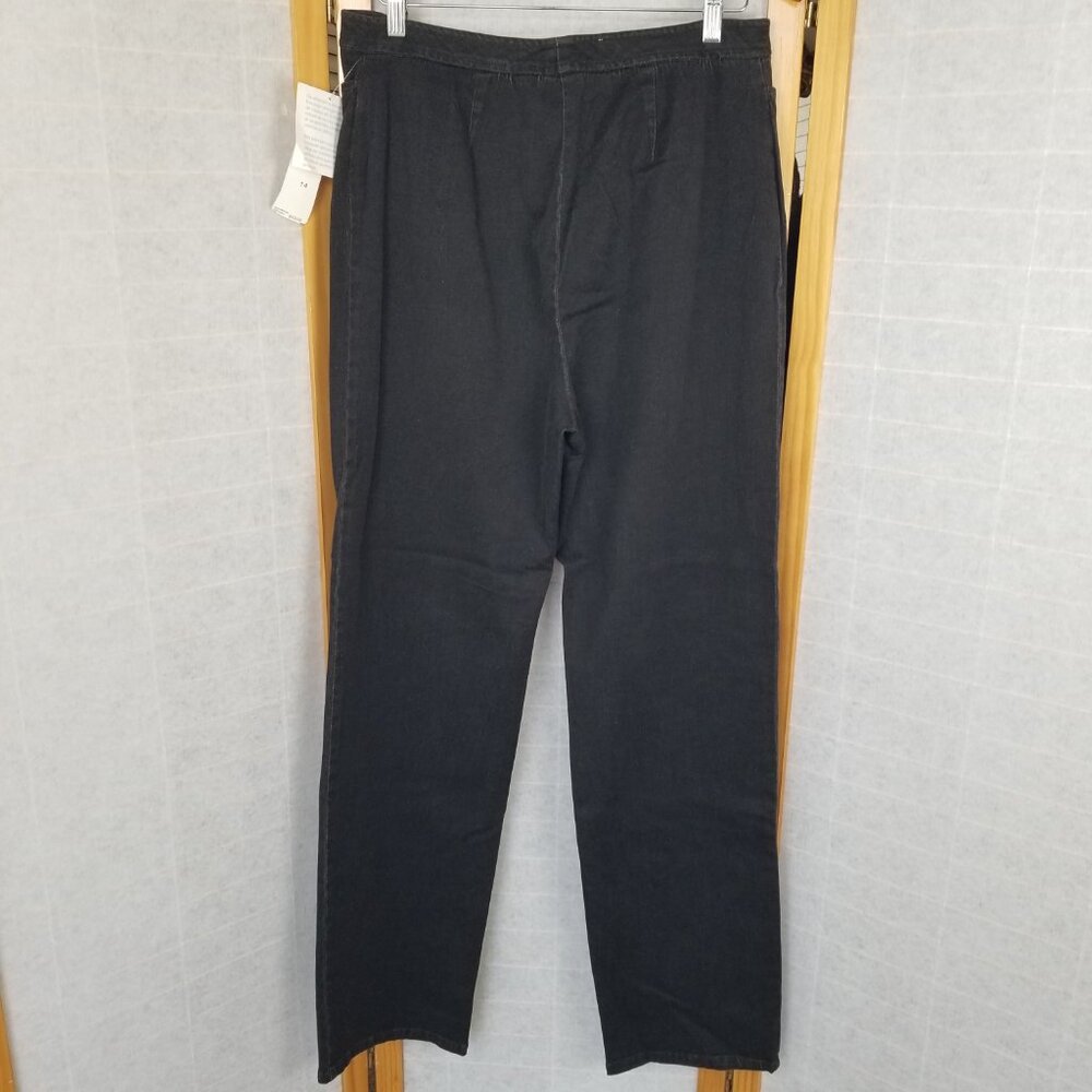 Vtg Black Jeans Size 14 JNY Country Stretch Bootcut 1990s Long New Old Stock